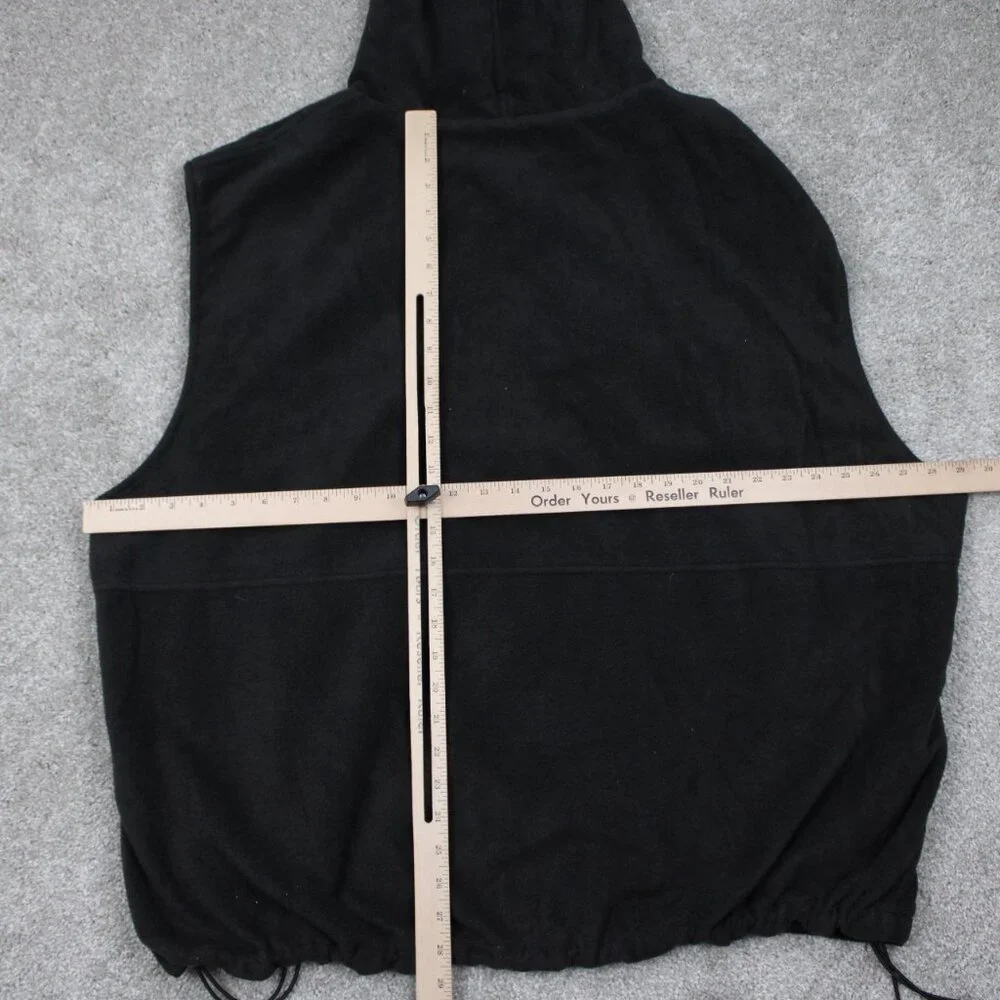 Ice Armor Reversible Vest Jacket Mens 2XL XXL Black Hooded Full Zip Coat‎